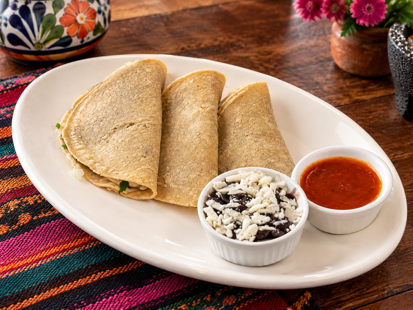 Tacos & Burritos — traditional Oaxacan dishes at Fiesta Oaxaca