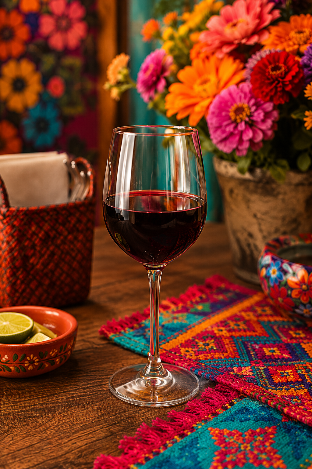 Wine — drinks selection at Fiesta Oaxaca