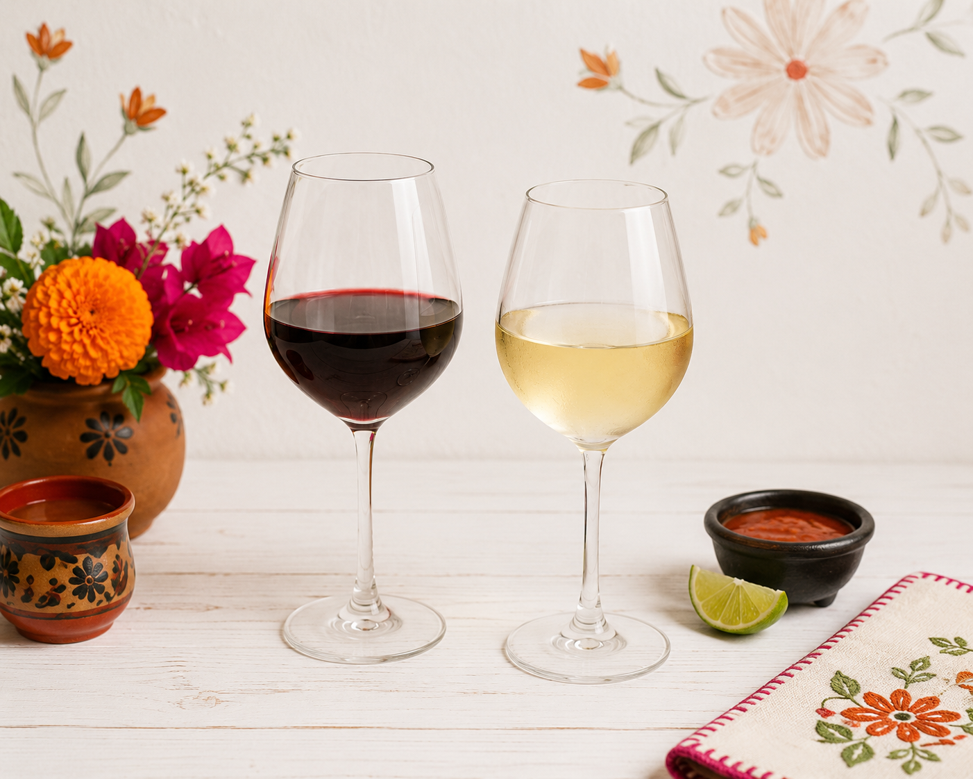 Wine — drinks selection at Fiesta Oaxaca