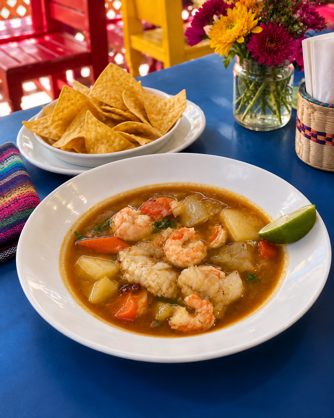 Soups — traditional Oaxacan dishes at Fiesta Oaxaca